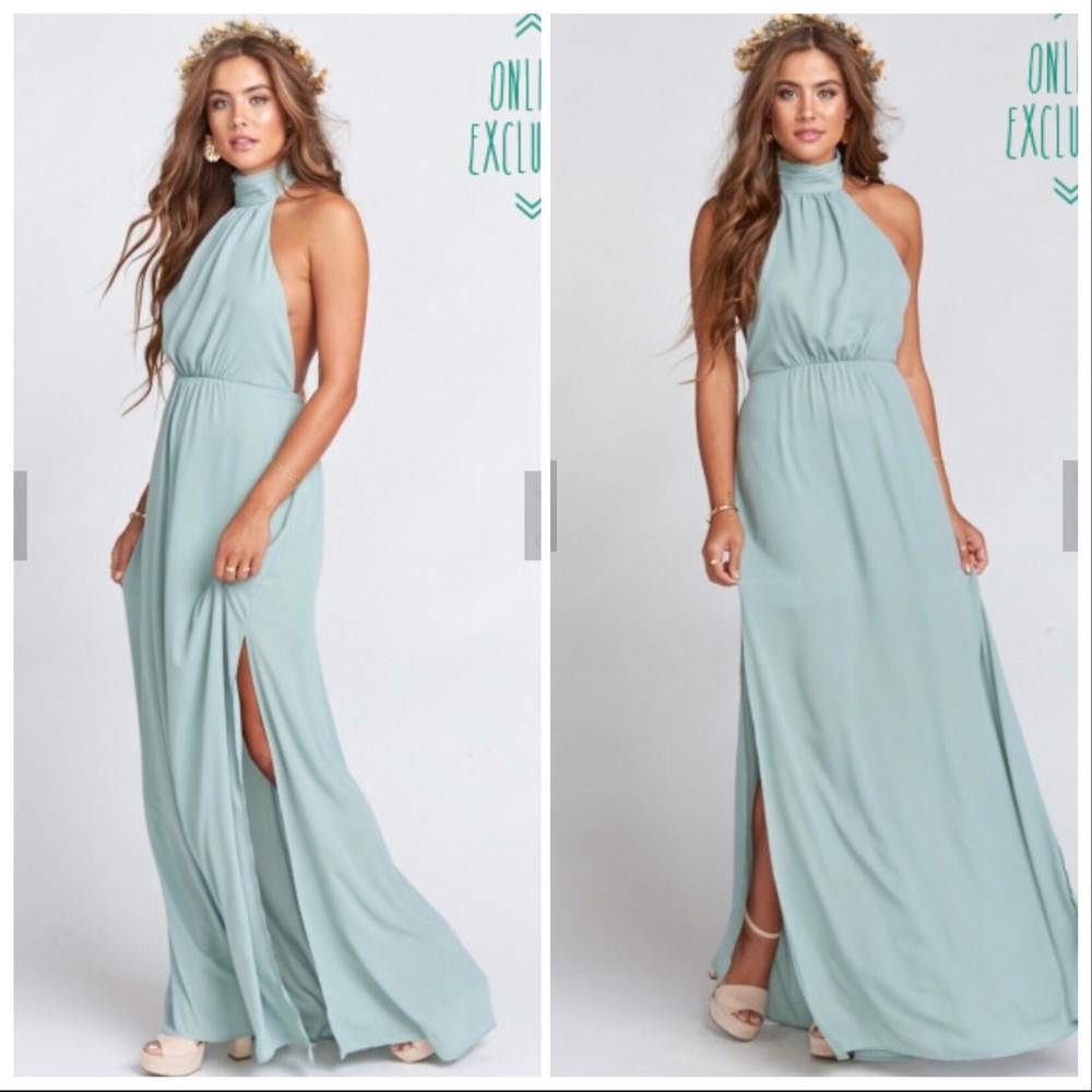 Show Me Your MuMu Bridesmaids Dress- Silver Sage